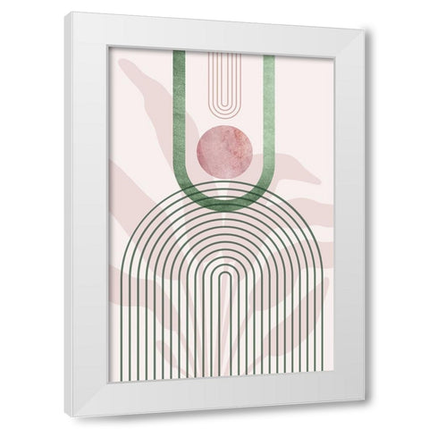 MidCentury Palm Springs 2 White Modern Wood Framed Art Print by Urban Epiphany