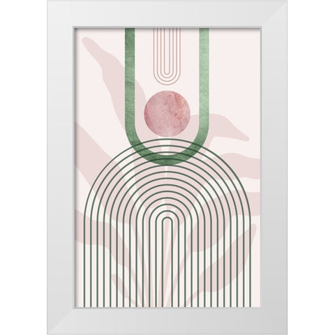 MidCentury Palm Springs 2 White Modern Wood Framed Art Print by Urban Epiphany