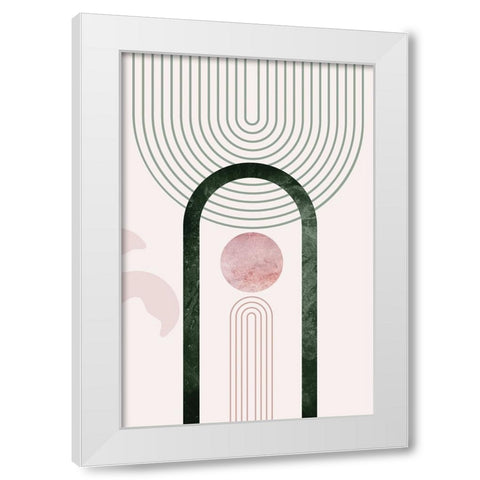 Mid Century Palm Springs 3 White Modern Wood Framed Art Print by Urban Epiphany