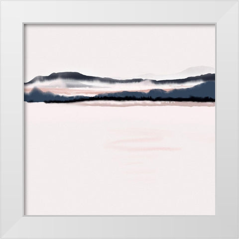 Horizon 2 White Modern Wood Framed Art Print by Urban Epiphany