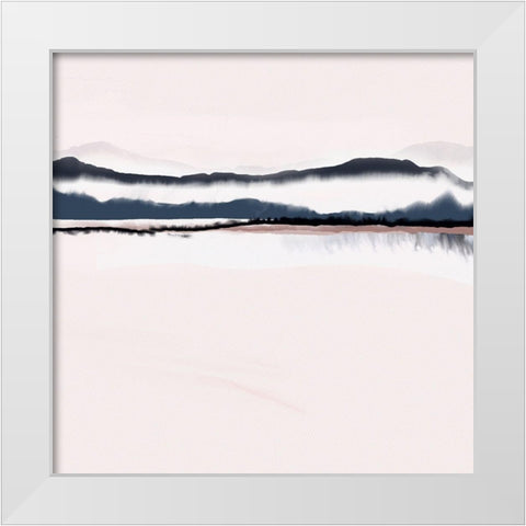 Horizon 3 White Modern Wood Framed Art Print by Urban Epiphany