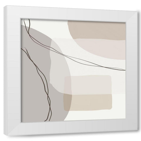 Peaceful 2 White Modern Wood Framed Art Print by Urban Epiphany
