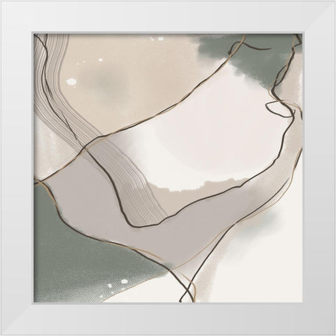 Patience 2 White Modern Wood Framed Art Print by Urban Epiphany