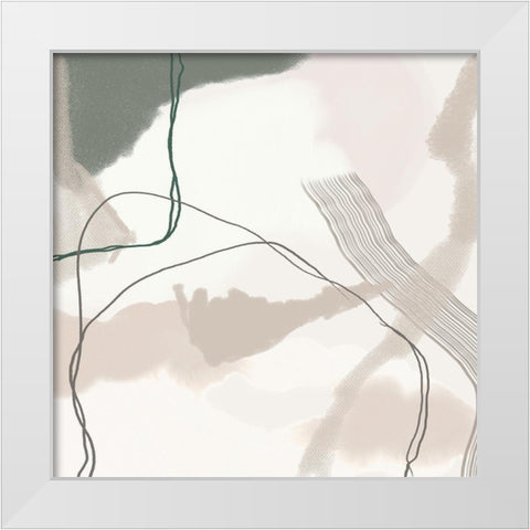 Poise 2 White Modern Wood Framed Art Print by Urban Epiphany