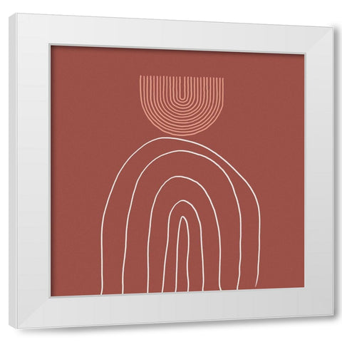 Dusty Desert White Modern Wood Framed Art Print by Urban Epiphany