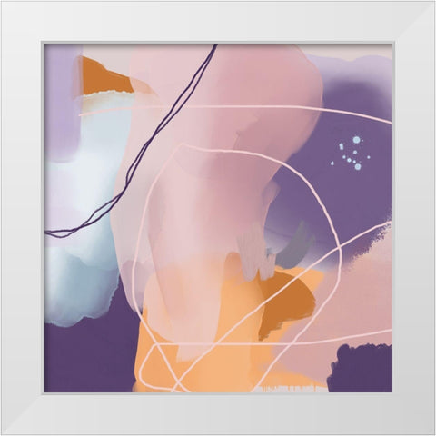 Whimsical Sophistication 2 White Modern Wood Framed Art Print by Urban Epiphany