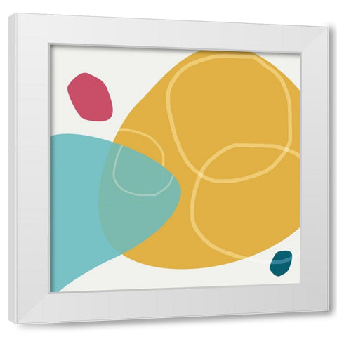 Minimalist Playful 1 White Modern Wood Framed Art Print by Urban Epiphany
