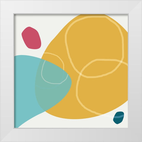 Minimalist Playful 1 White Modern Wood Framed Art Print by Urban Epiphany