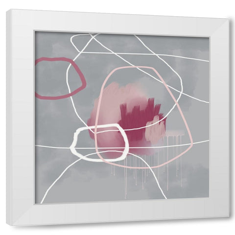 In This Moment White Modern Wood Framed Art Print by Urban Epiphany