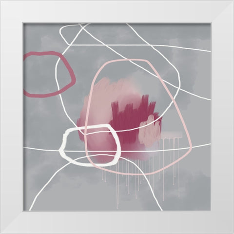 In This Moment White Modern Wood Framed Art Print by Urban Epiphany