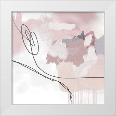 Note To Self White Modern Wood Framed Art Print by Urban Epiphany