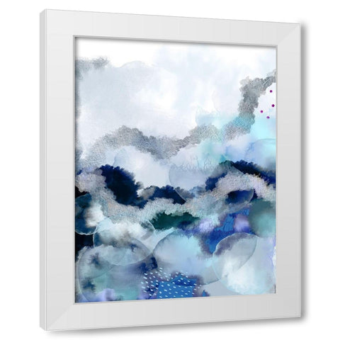 Evolving White Modern Wood Framed Art Print by Urban Epiphany