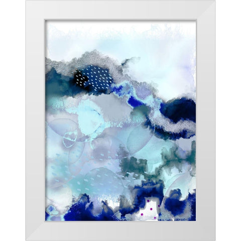 Evolving 2 White Modern Wood Framed Art Print by Urban Epiphany