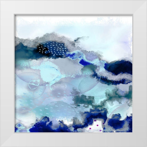 Evolving 2 White Modern Wood Framed Art Print by Urban Epiphany