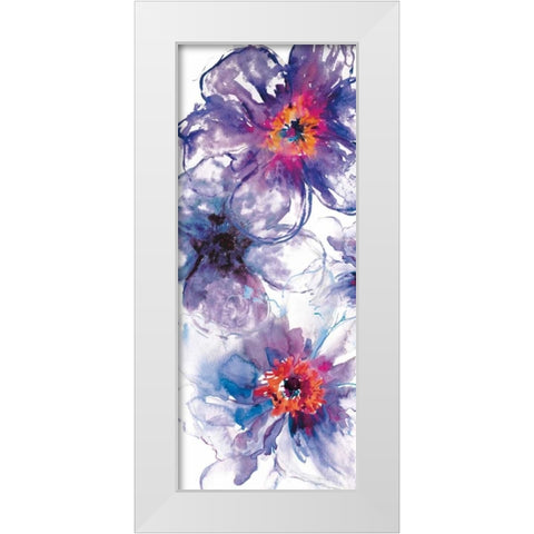 Morning Glory White Modern Wood Framed Art Print by Brown, Victoria