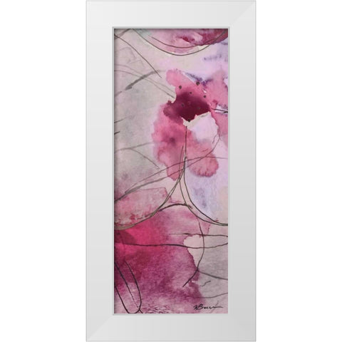 Flower Bomb 1 White Modern Wood Framed Art Print by Brown,Victoria