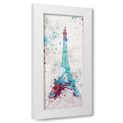 Multicolor 1 White Modern Wood Framed Art Print by Brown, Victoria