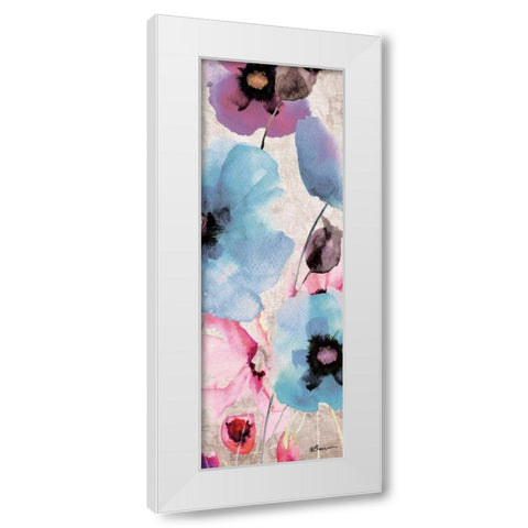 Sea Of Flowers 1 White Modern Wood Framed Art Print by Brown,Victoria