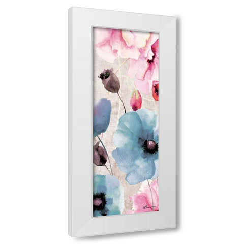 Sea Of Flowers 2 White Modern Wood Framed Art Print by Brown,Victoria