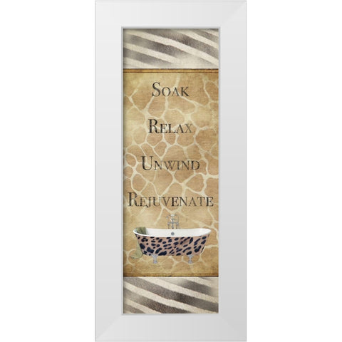 Animal Tub White Modern Wood Framed Art Print by Brown, Victoria