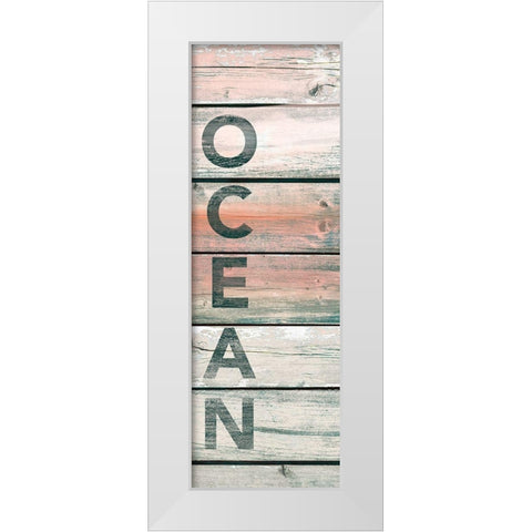 Ocean Wood White Modern Wood Framed Art Print by Brown, Victoria