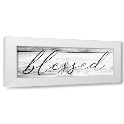 Blessed White Modern Wood Framed Art Print by Brown, Victoria
