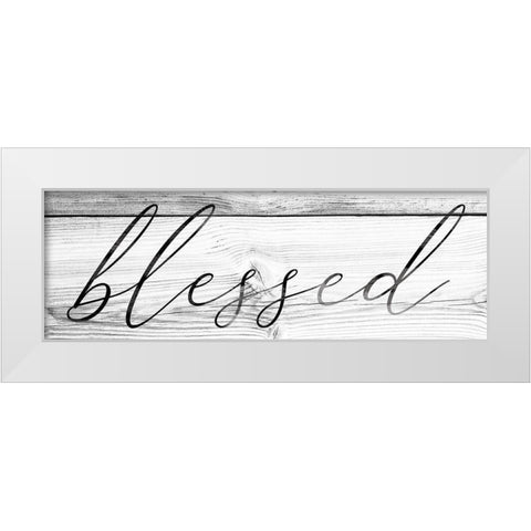 Blessed White Modern Wood Framed Art Print by Brown, Victoria