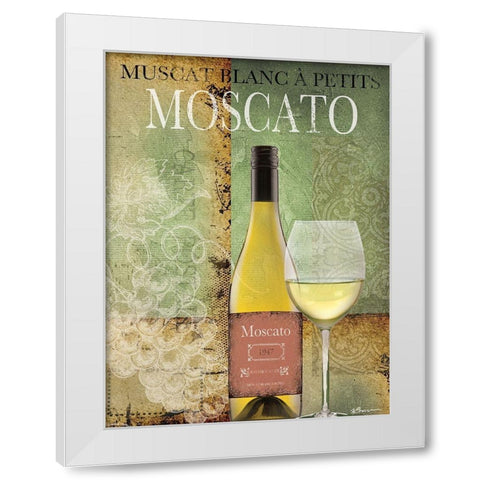 Spicy Wine 2 White Modern Wood Framed Art Print by Brown, Victoria