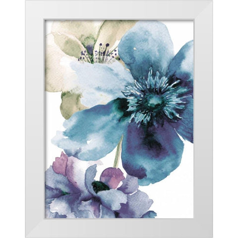 Blooming Sky White Modern Wood Framed Art Print by Brown, Victoria