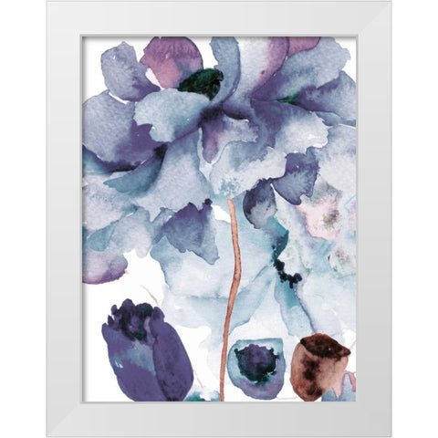 Blooming Sky 2 White Modern Wood Framed Art Print by Brown, Victoria