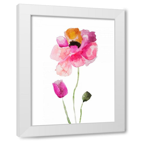 Painted Watercolor White Modern Wood Framed Art Print by Brown, Victoria