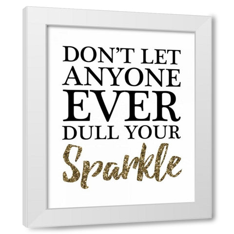 Your Sparkle White Modern Wood Framed Art Print by Brown, Victoria