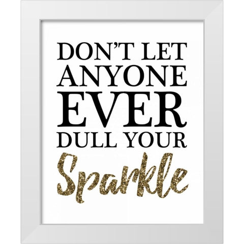 Your Sparkle White Modern Wood Framed Art Print by Brown, Victoria