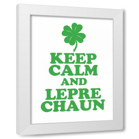 Leprechaun Calm White Modern Wood Framed Art Print by Brown,Victoria