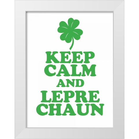 Leprechaun Calm White Modern Wood Framed Art Print by Brown,Victoria