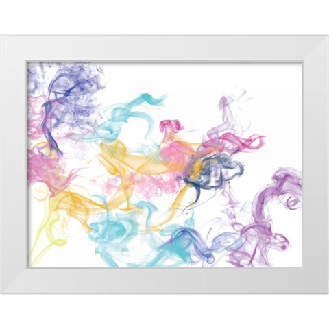 Abstract Smoke 1 White Modern Wood Framed Art Print by Brown, Victoria