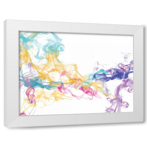 Abstract Smoke 2 White Modern Wood Framed Art Print by Brown, Victoria