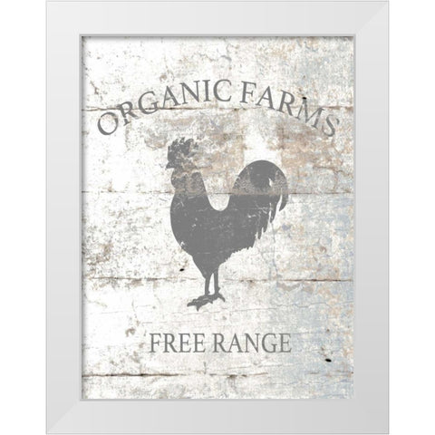 Organic Farm White Modern Wood Framed Art Print by Brown, Victoria