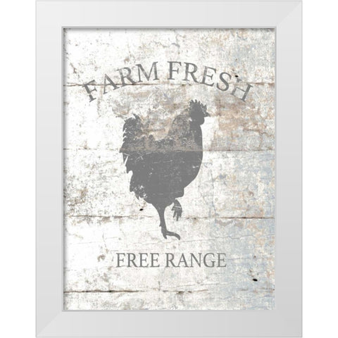 Farm House Fresh White Modern Wood Framed Art Print by Brown, Victoria