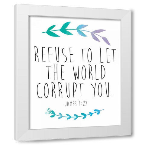 Refuse White Modern Wood Framed Art Print by Brown,Victoria