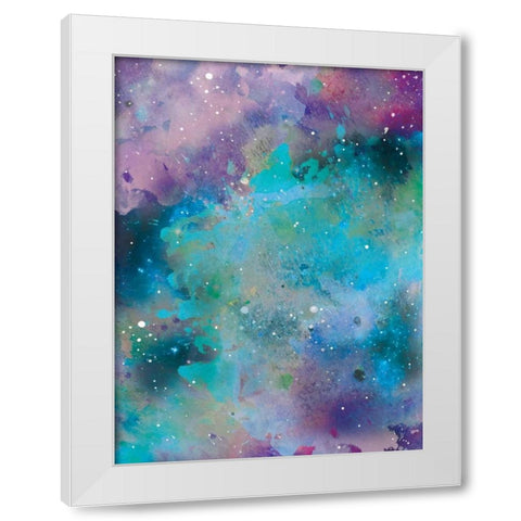 Galaxy 3 White Modern Wood Framed Art Print by Brown,Victoria