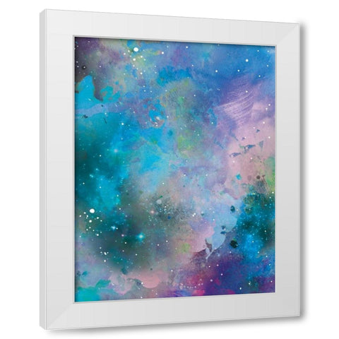 Galaxy 4 White Modern Wood Framed Art Print by Brown,Victoria