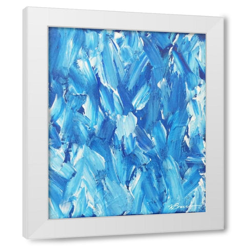 Blue Cobalt 1 White Modern Wood Framed Art Print by Brown,Victoria