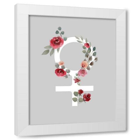 Femme 1 White Modern Wood Framed Art Print by Brown, Victoria