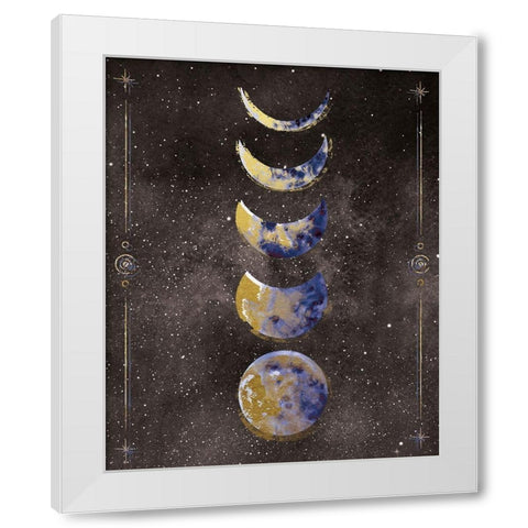 La Luna 2 White Modern Wood Framed Art Print by Brown, Victoria