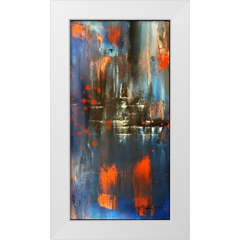 Console 2 White Modern Wood Framed Art Print by Brown,Victoria