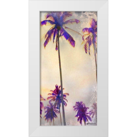 Thailand Palms 3 White Modern Wood Framed Art Print by Brown, Victoria