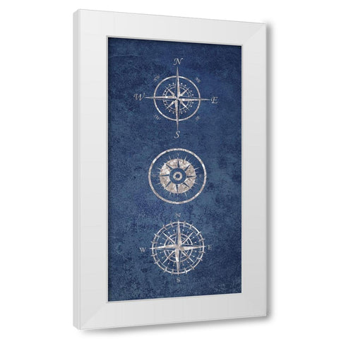 Lead The Coast 1 White Modern Wood Framed Art Print by Brown, Victoria