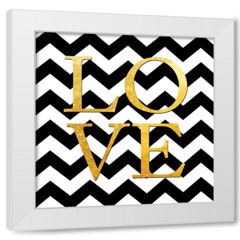 With Love White Modern Wood Framed Art Print by Brown, Victoria