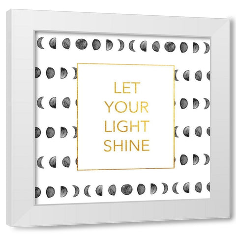 Light Shine White Modern Wood Framed Art Print by Brown, Victoria